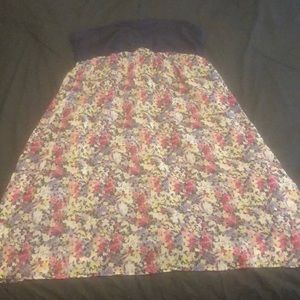 Express strapless dress